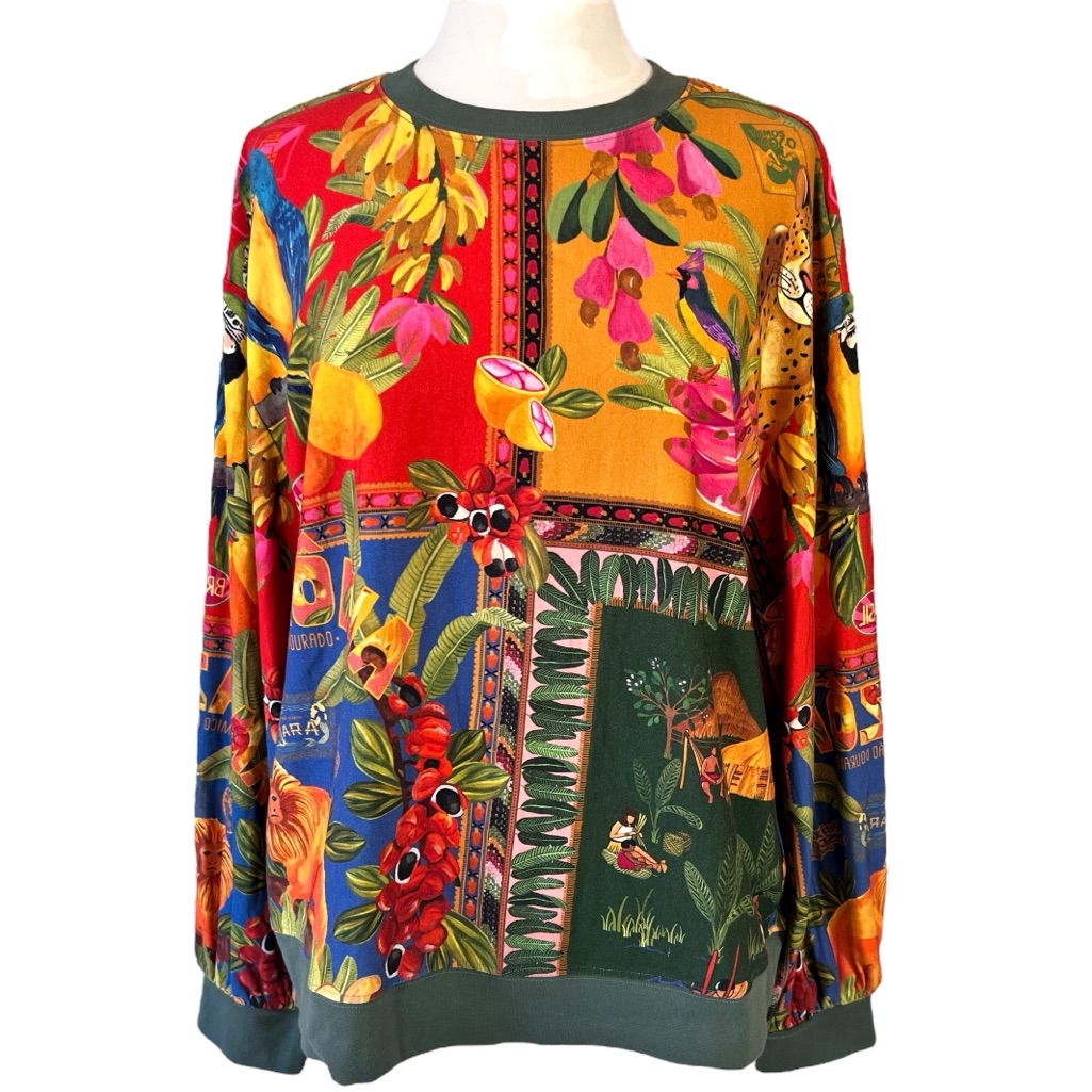 Farm Rio For Anthropologie Bosque Pullover